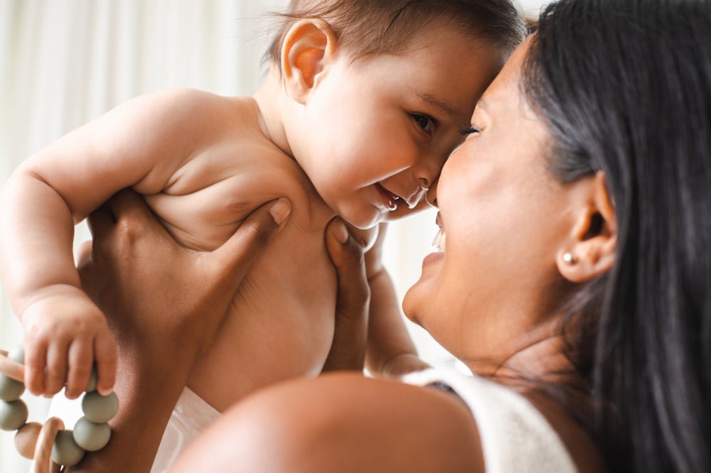Baby and mother image